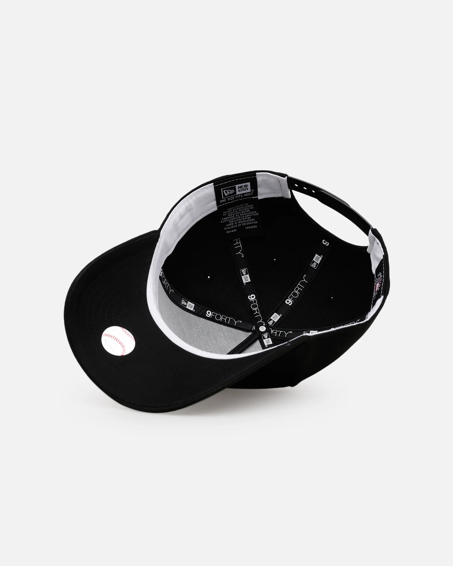 New Era Oakland Athletics 'Easy Black' 9FORTY A-Frame Snapback Black/Black - Image 6