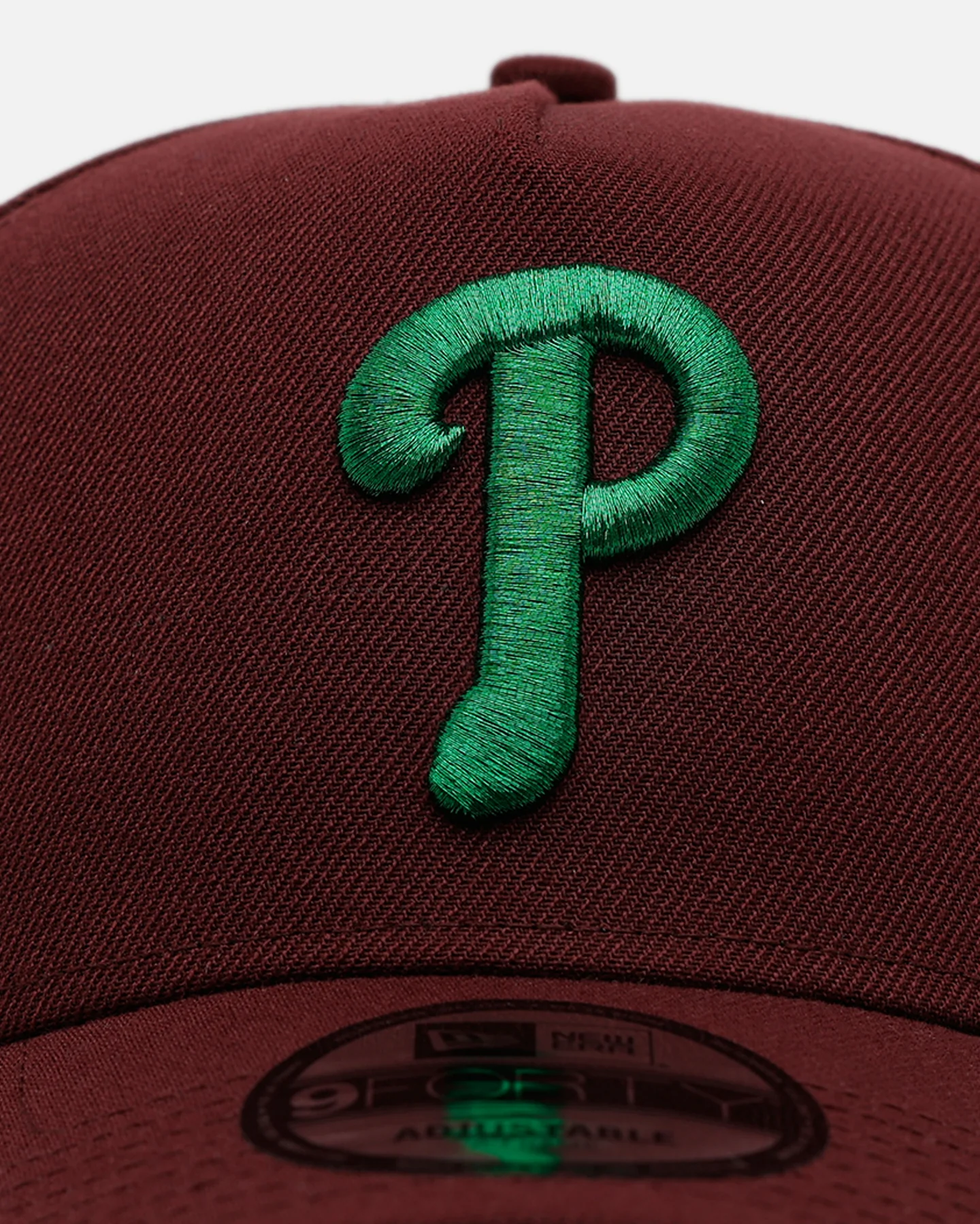 New Era Philadelphia Phillies 'Frosted Burgundy' 9FORTY A-Frame Snapback Burgundy - Image 5