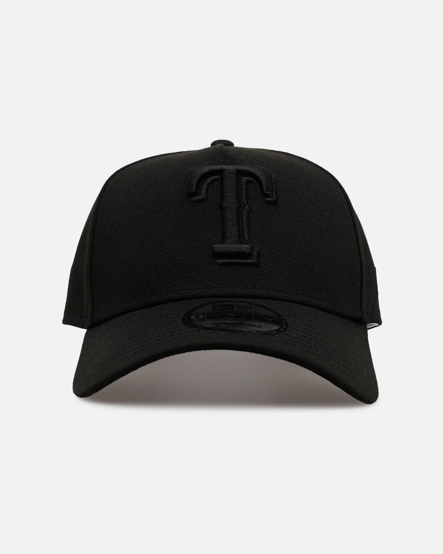 New Era Texas Rangers 'Easy Black' 9FORTY A-Frame Snapback Black/Black