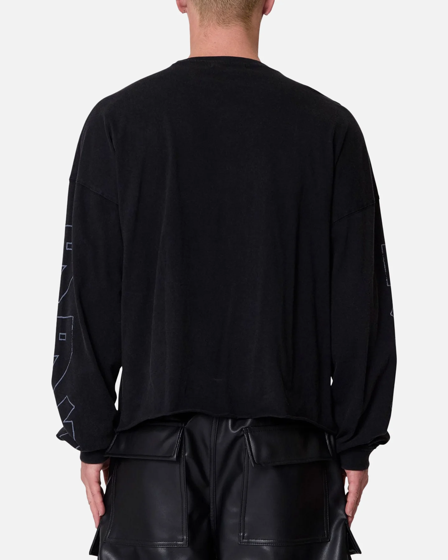 MNML 994 Wolf Long Sleeve T-Shirt Black - Image 2