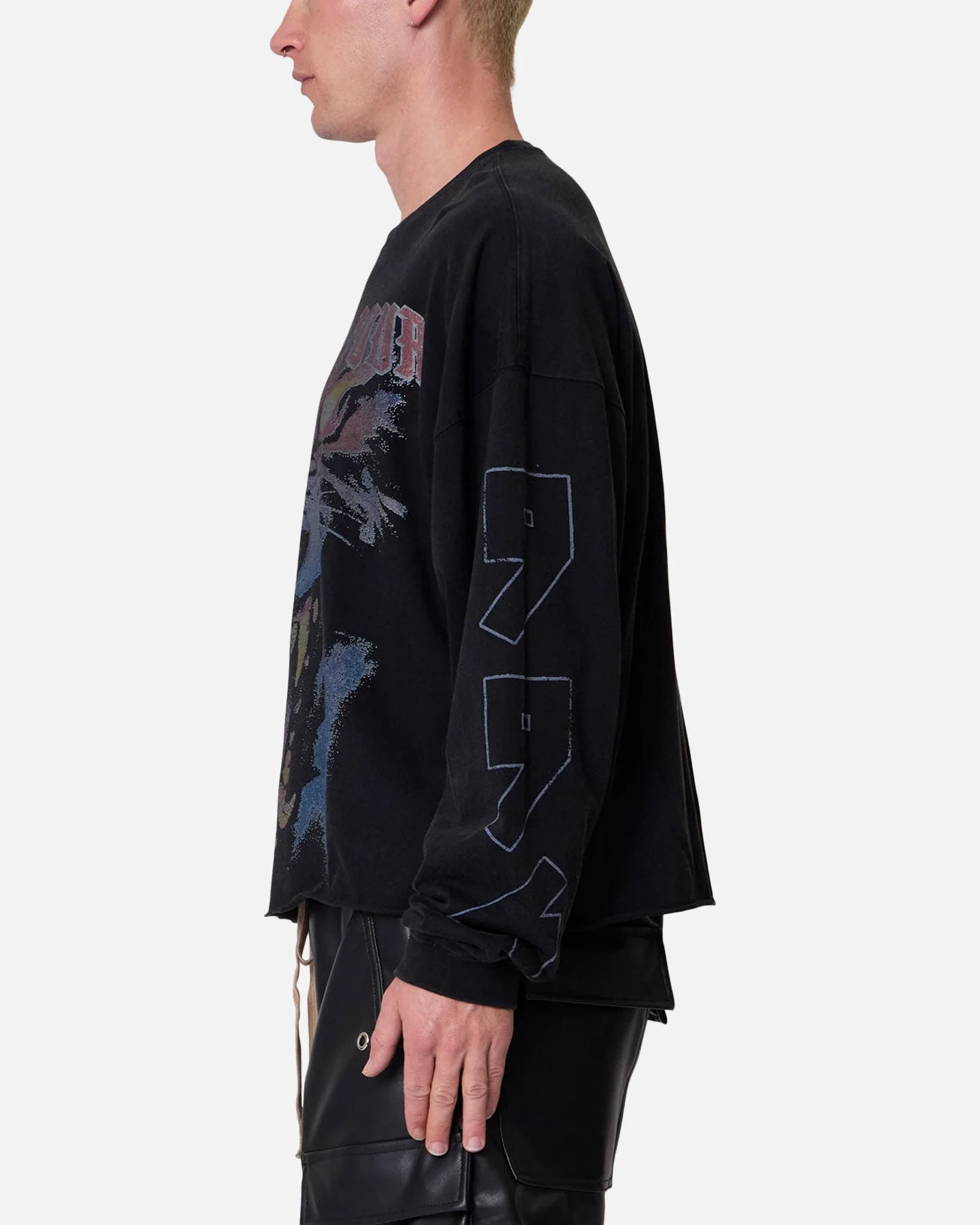 MNML 994 Wolf Long Sleeve T-Shirt Black - Image 5