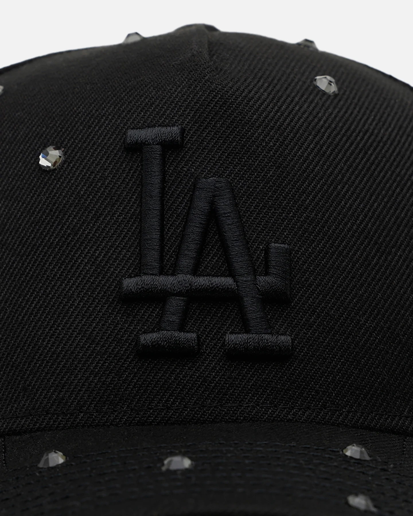 New Era Los Angeles Dodgers 'All Black Embellishment' 9FORTY A-Frame Snapback Black/Black - Image 5
