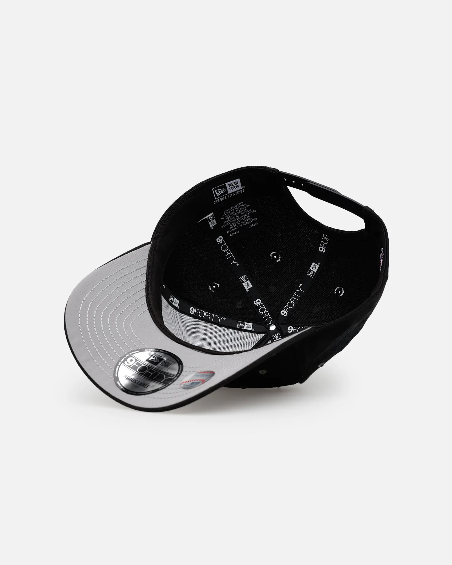 New Era Los Angeles Dodgers 'All Black Embellishment' 9FORTY A-Frame Snapback Black/Black - Image 6