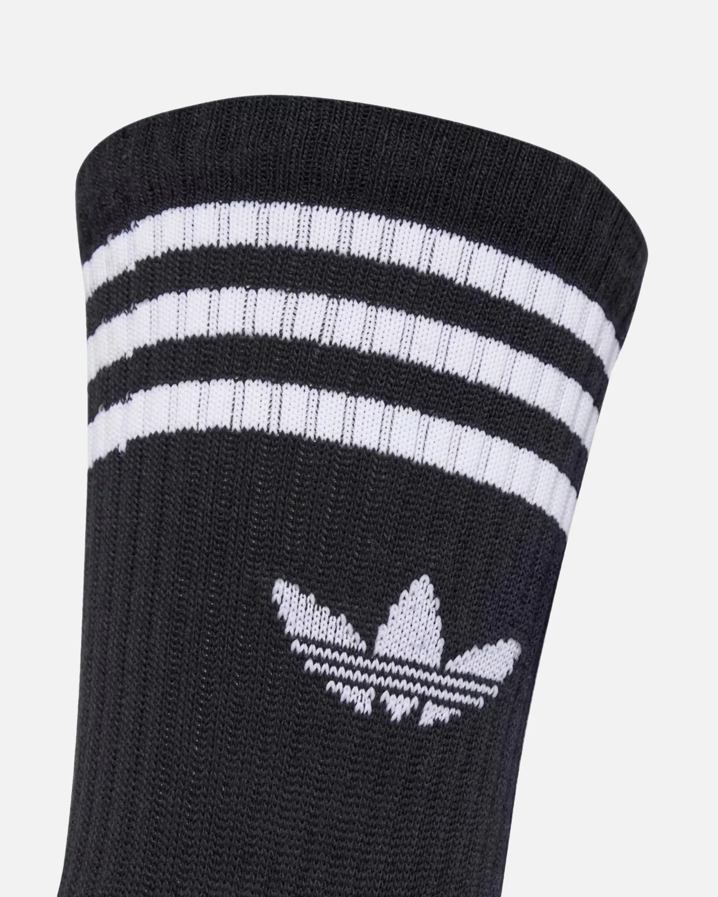 Adidas 3-Stripes Crew Socks 3 Pack Black/White - Image 3