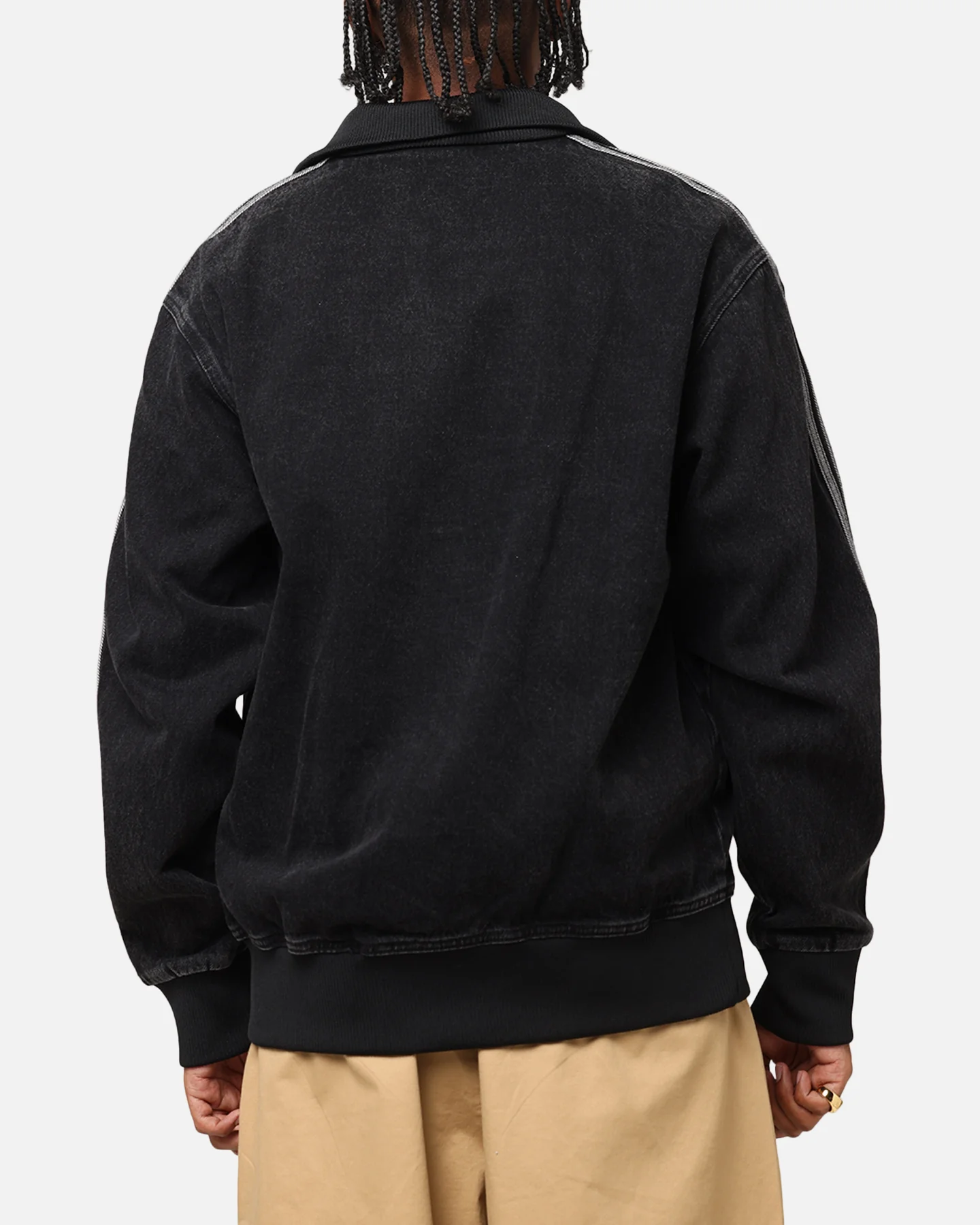 Adidas Adicolor Denim Firebird Track Jacket True Black - Image 3