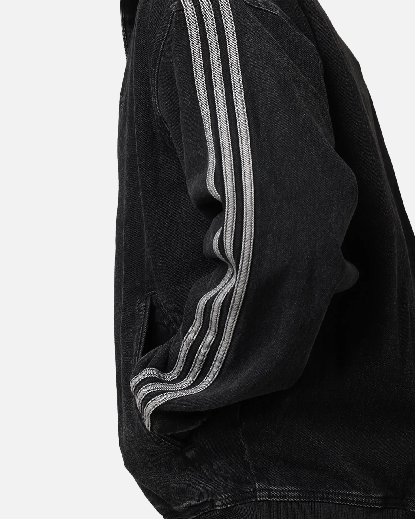 Adidas Adicolor Denim Firebird Track Jacket True Black - Image 7