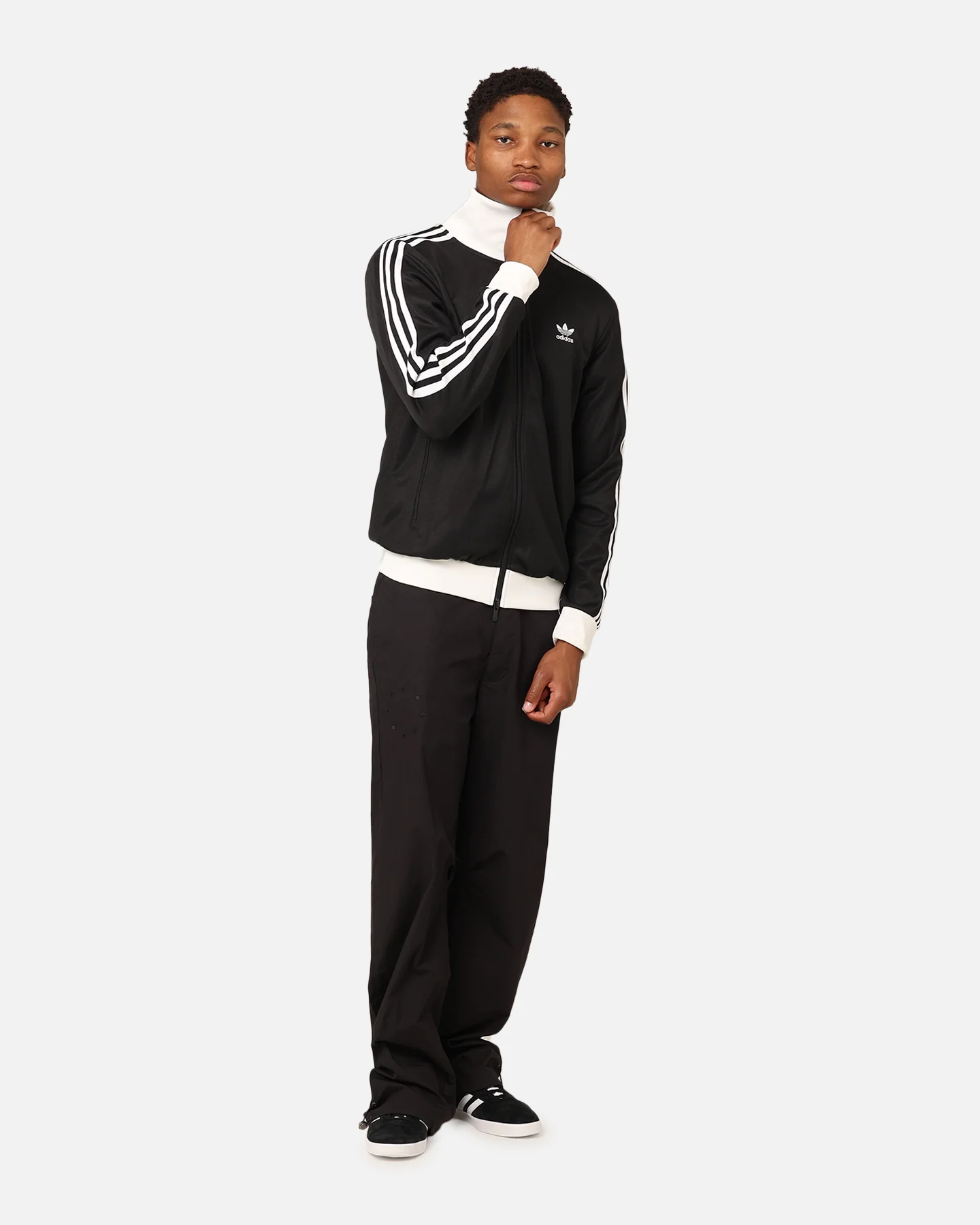 Adidas Adicolour Classics Beckenbauer Track Jacket Black/White - Image 2