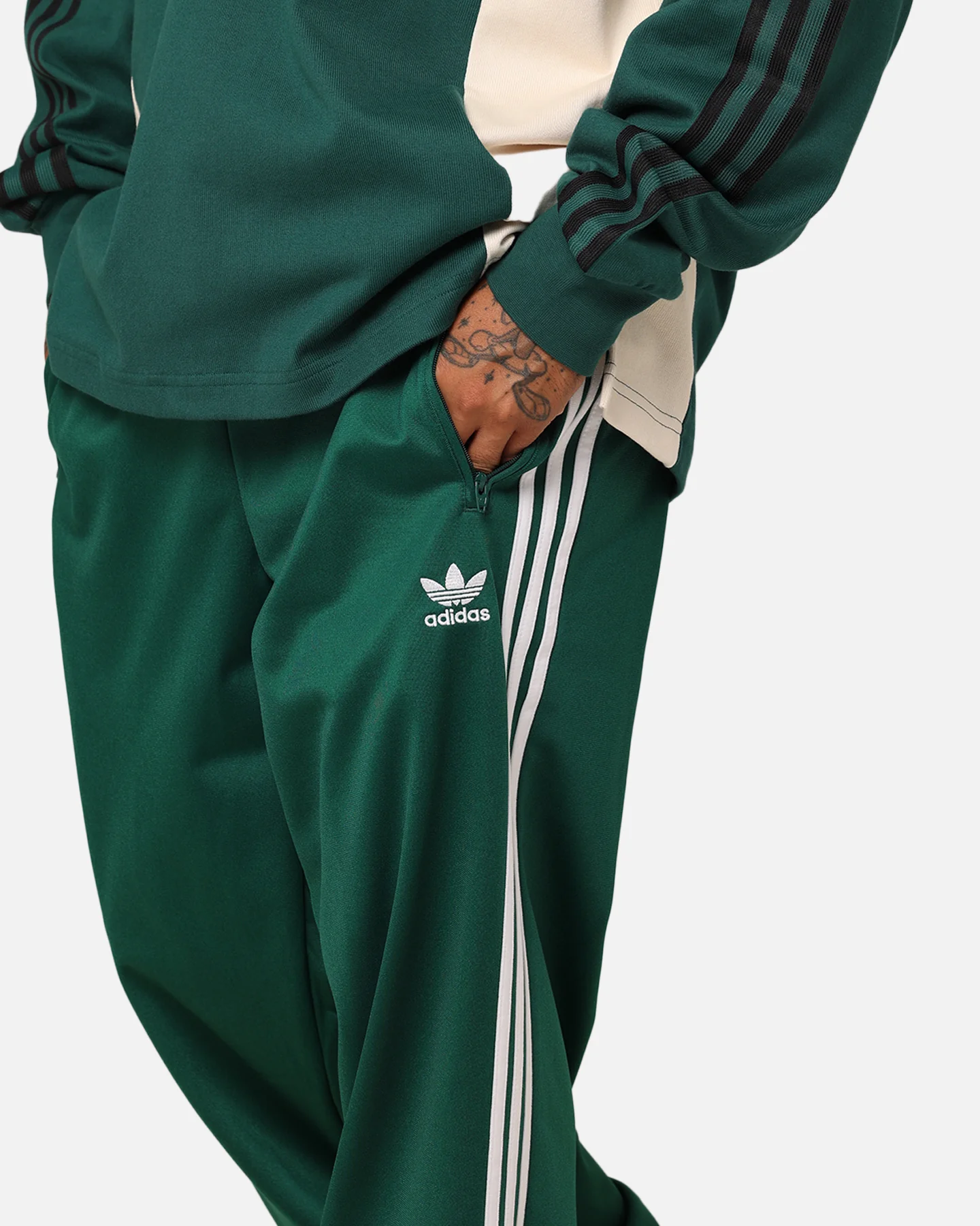 Adidas Adicolour Classics Firebird Track Pants Green - Image 4
