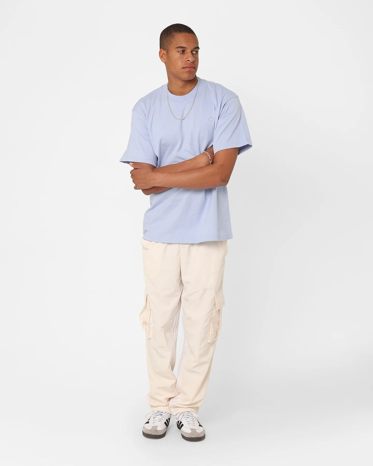 Adidas Adicolour Contempo T-Shirt Blue Dawn - Image 2