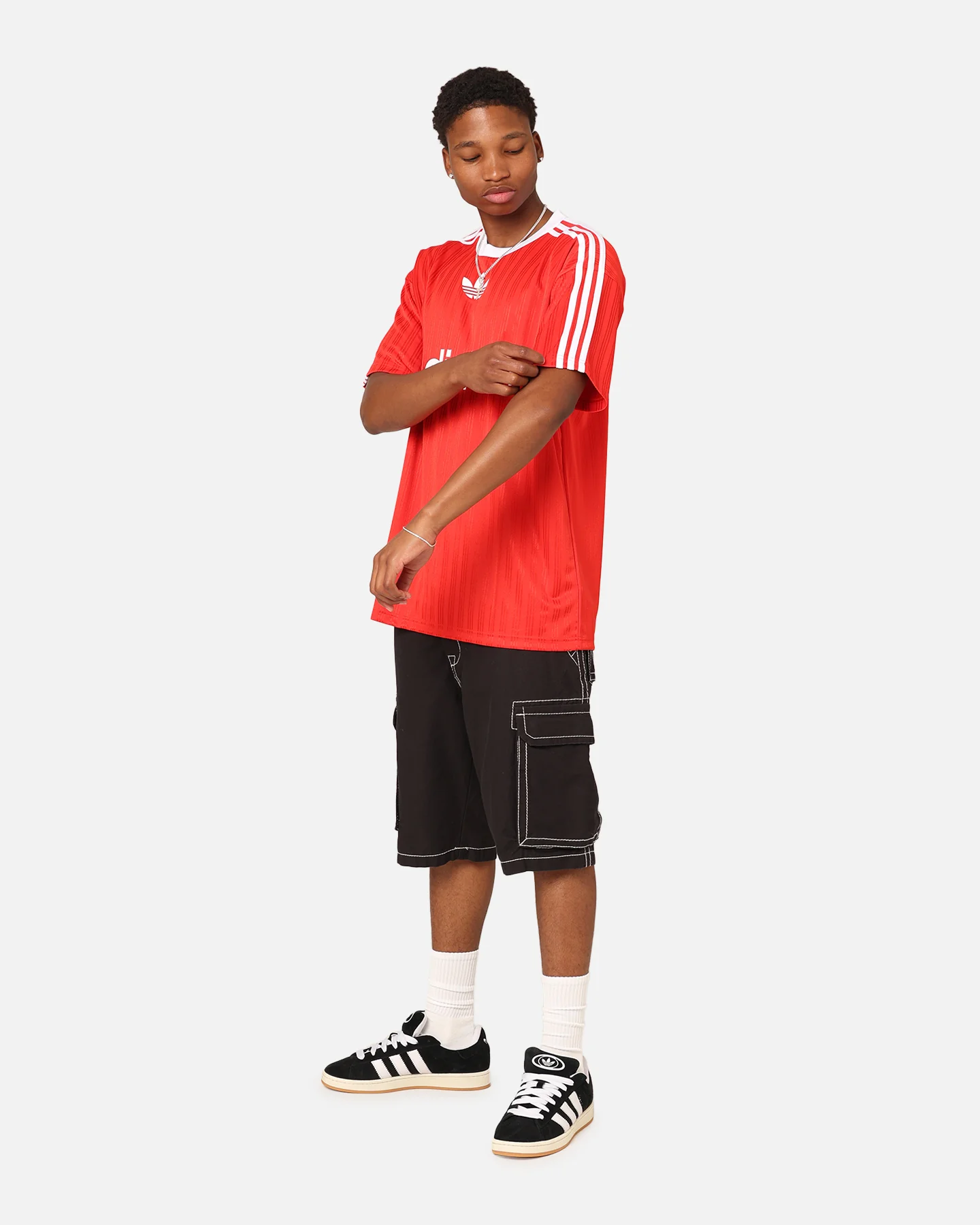 Adidas Adicolour T-Shirt Better Scarlet/White - Image 2