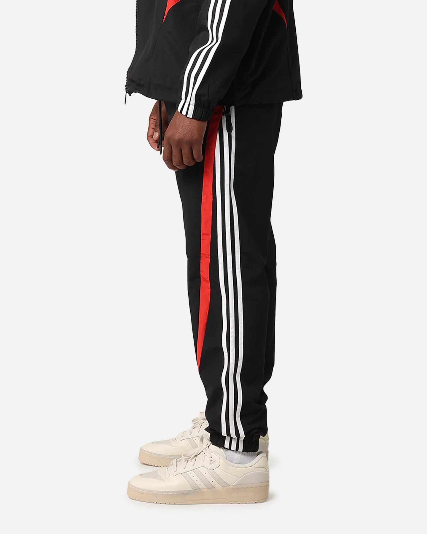 Adidas Archive Pants Black/Better Scarlet - Image 5