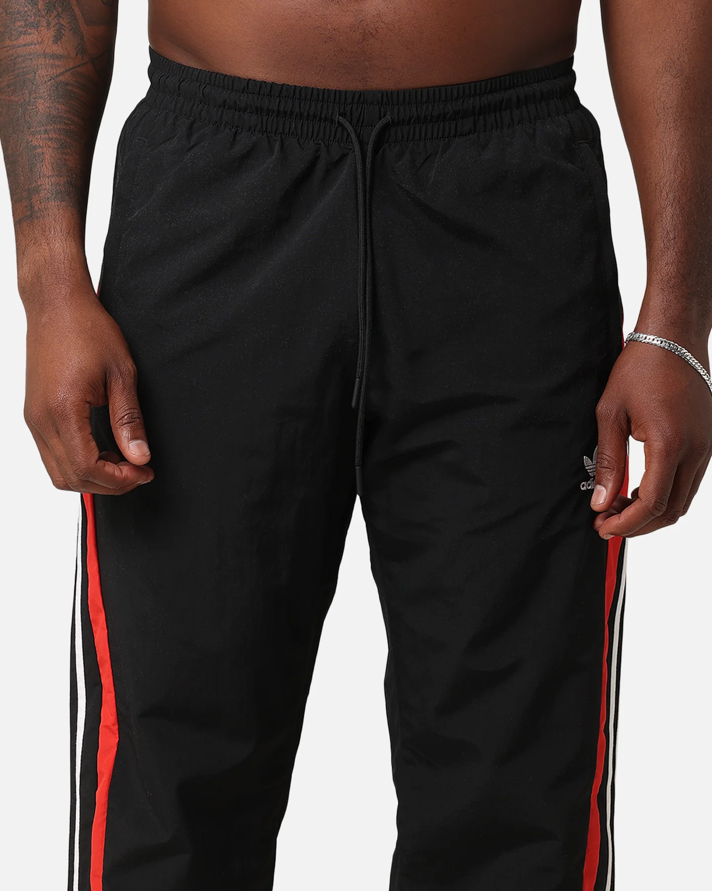 Adidas Archive Pants Black/Better Scarlet - Image 7