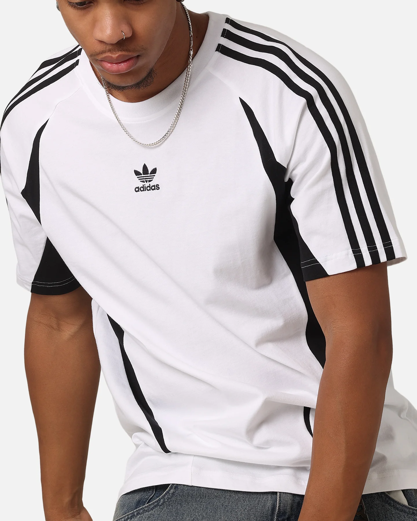 Adidas Archive T-Shirt White/Black - Image 6