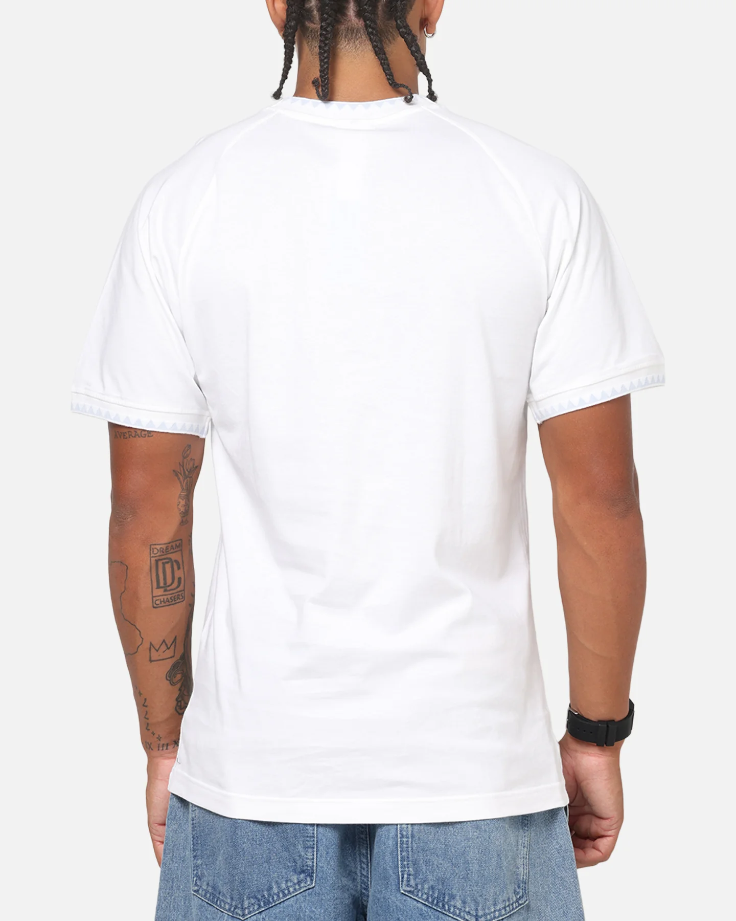 Adidas Chest Stripes Engineered T-Shirt White - Image 3