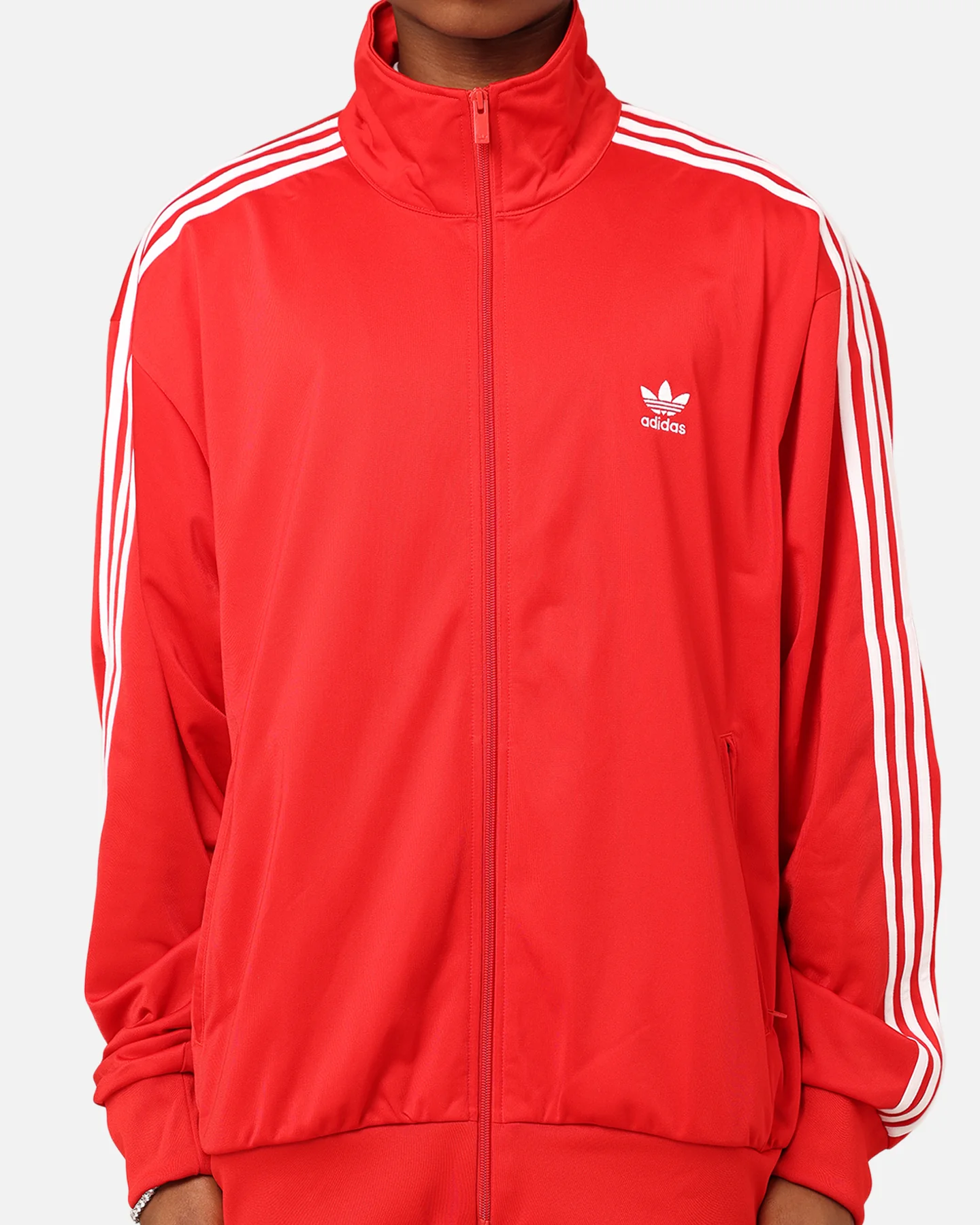 Adidas Classics Firebird Track Jacket Better Scarlet/White - Image 3