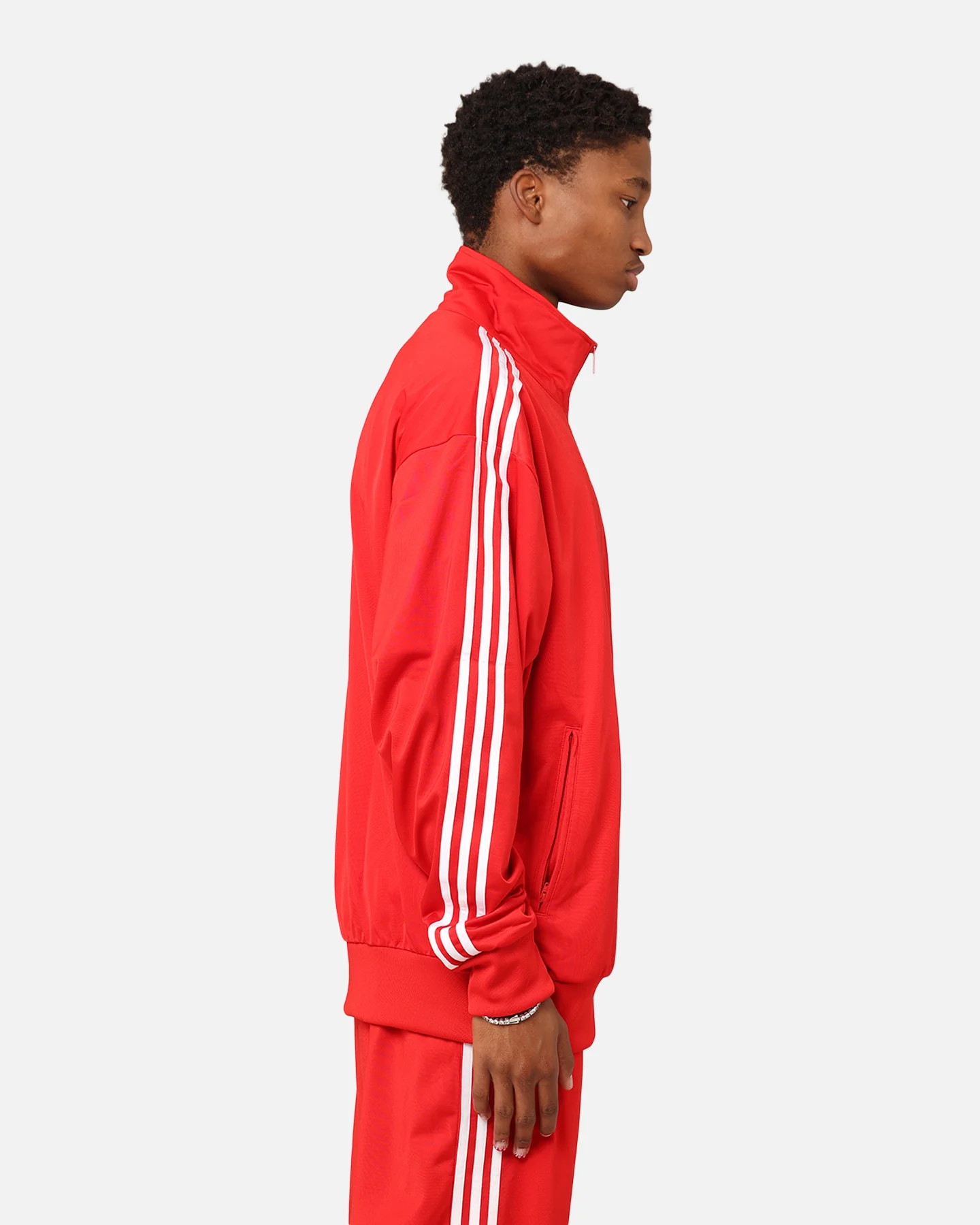 Adidas Classics Firebird Track Jacket Better Scarlet/White - Image 5
