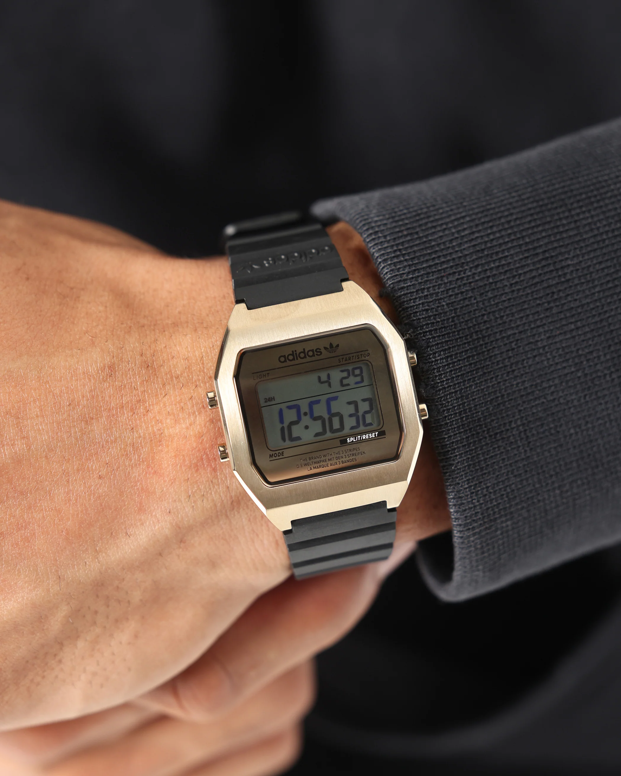 Adidas Digital Two Watch Black/Gold - Image 4