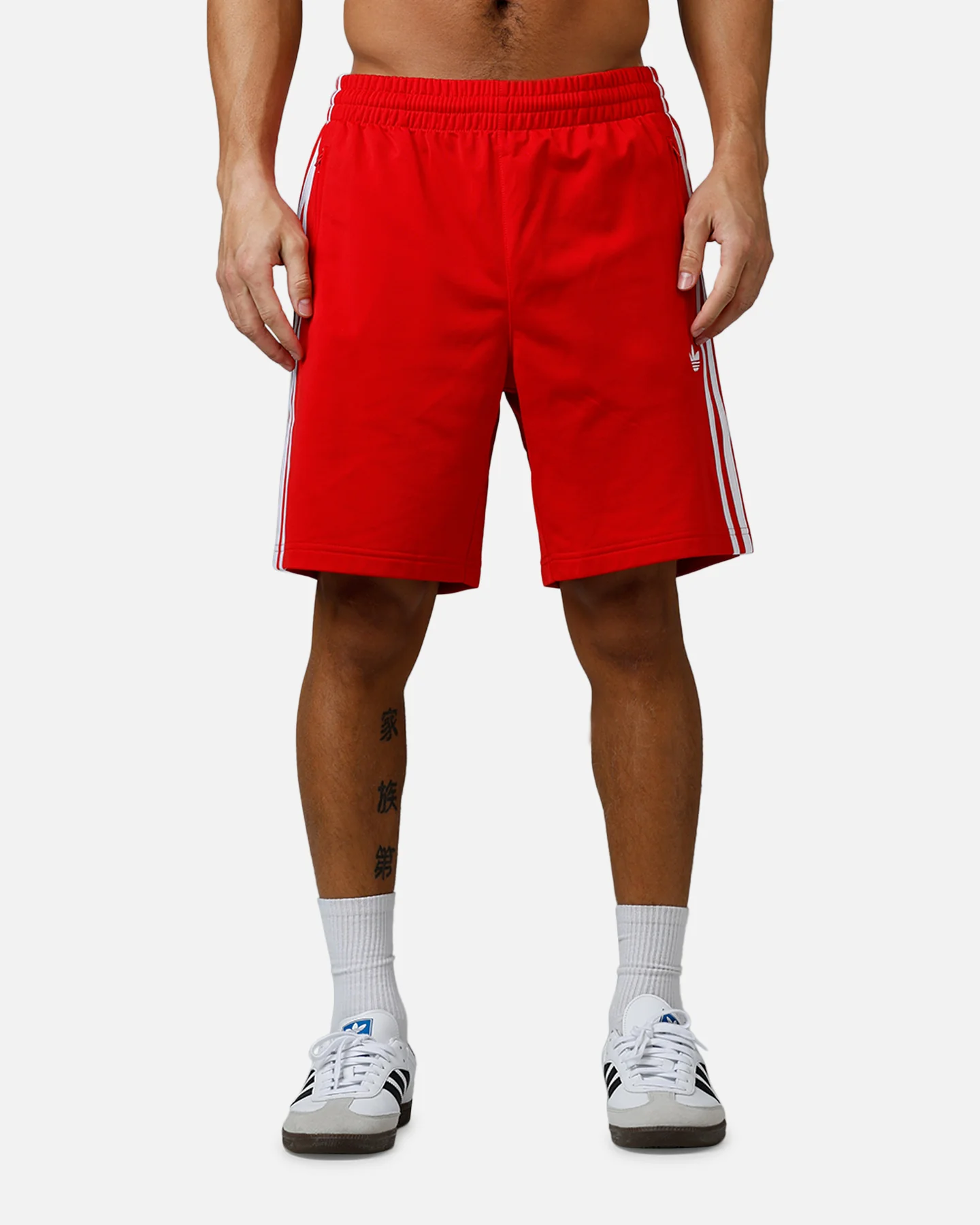 Adidas Firebird Shorts Red/White - Image 6
