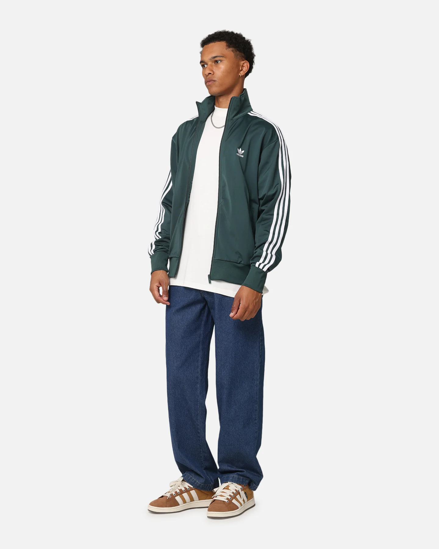 Adidas Firebird Track Jacket Mineral Green - Image 2