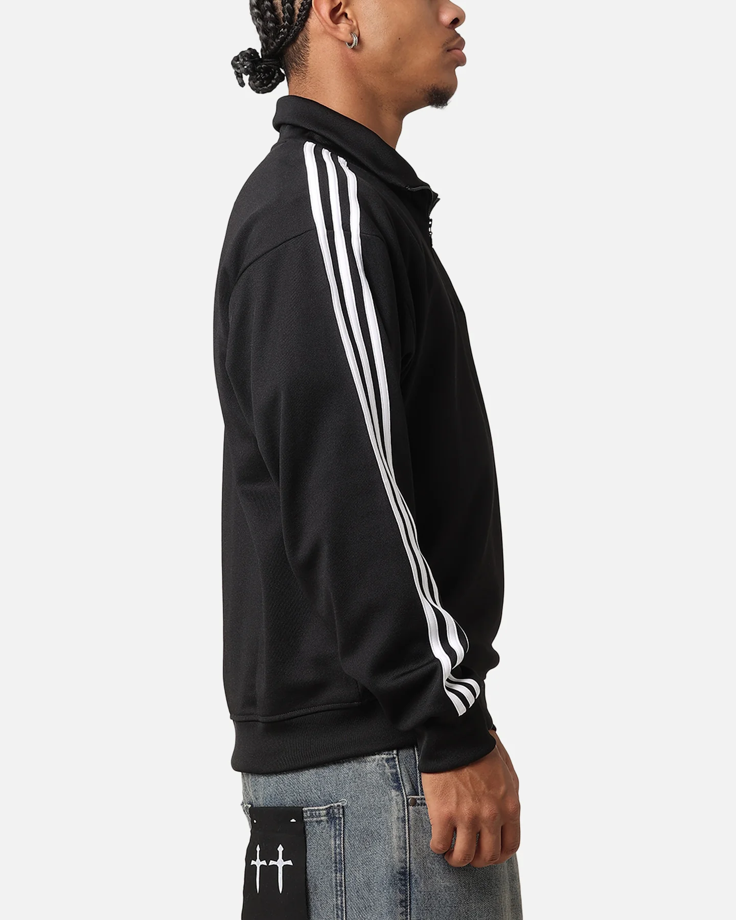 Adidas Funnel Neck Track Jacket Black - Image 4