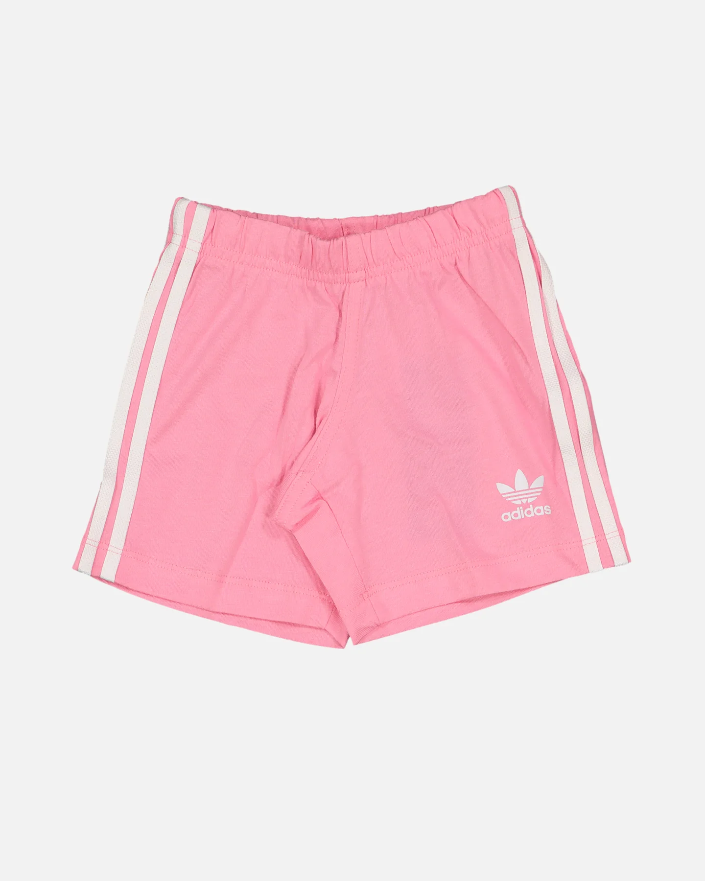 Adidas Infants' Trefoil Shorts Tee Set White/Bliss Pink - Image 4
