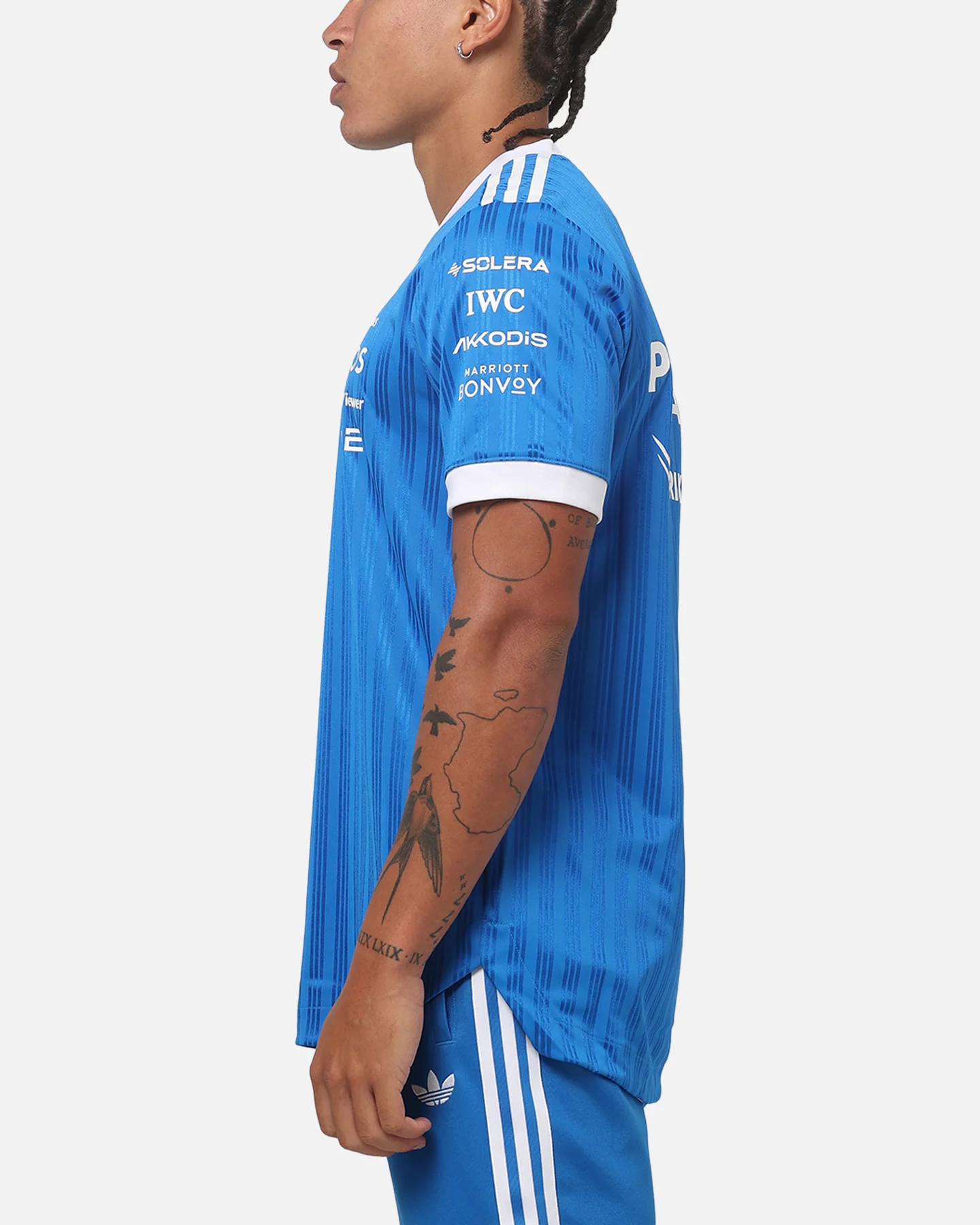 Adidas Mercedes-AMG Petronas Formula 1 Drivers T-Shirt Blue - Image 6