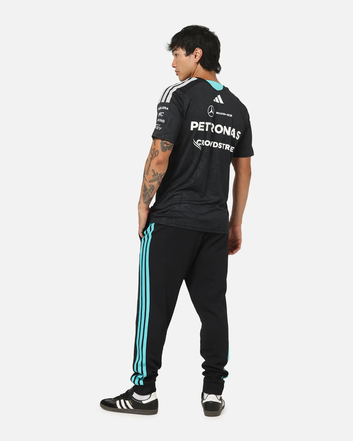 Adidas Mercedes-AMG Petronas Formula 1 Team Driver Authentic Jersey Black - Image 4