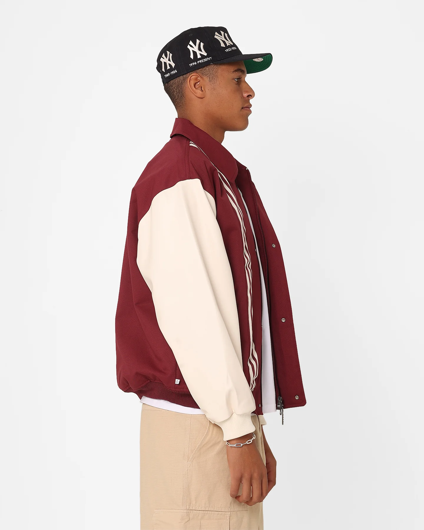 Adidas Metro Varsity Jacket Shadow Red - Image 6