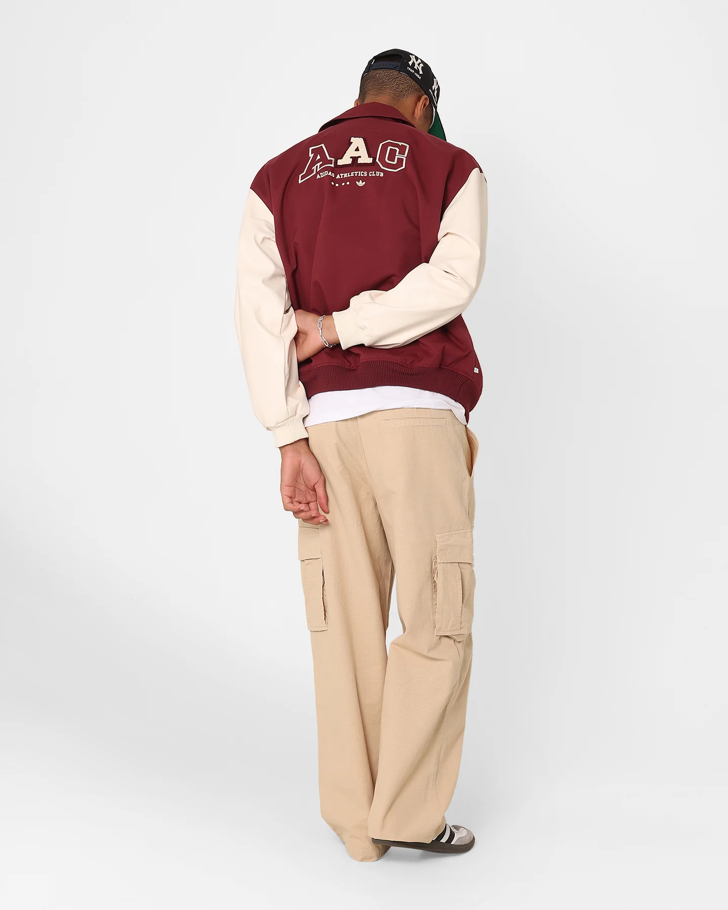 Adidas Metro Varsity Jacket Shadow Red - Image 8