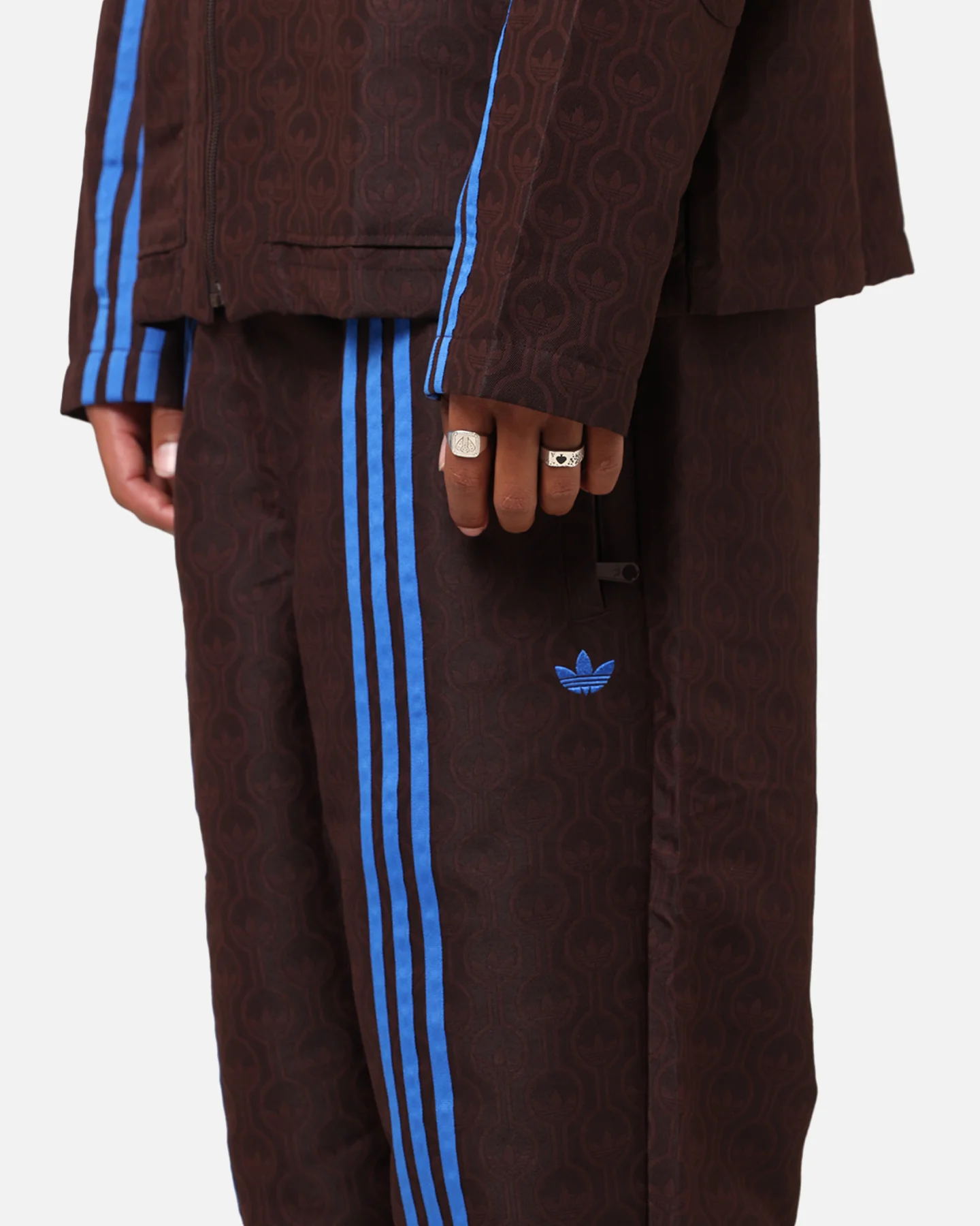Adidas Originals 70's Club Trackpants Brown - Image 3