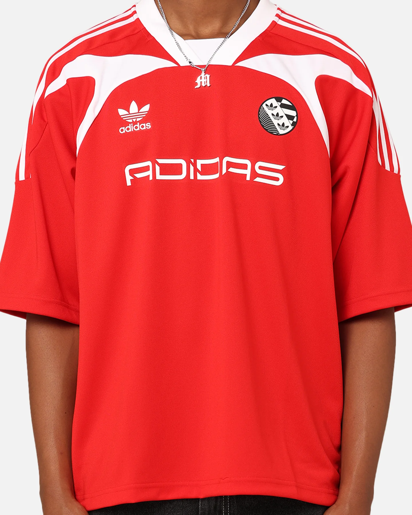Adidas Oversized Short Sleeve Jersey Better Scarlet - Image 3