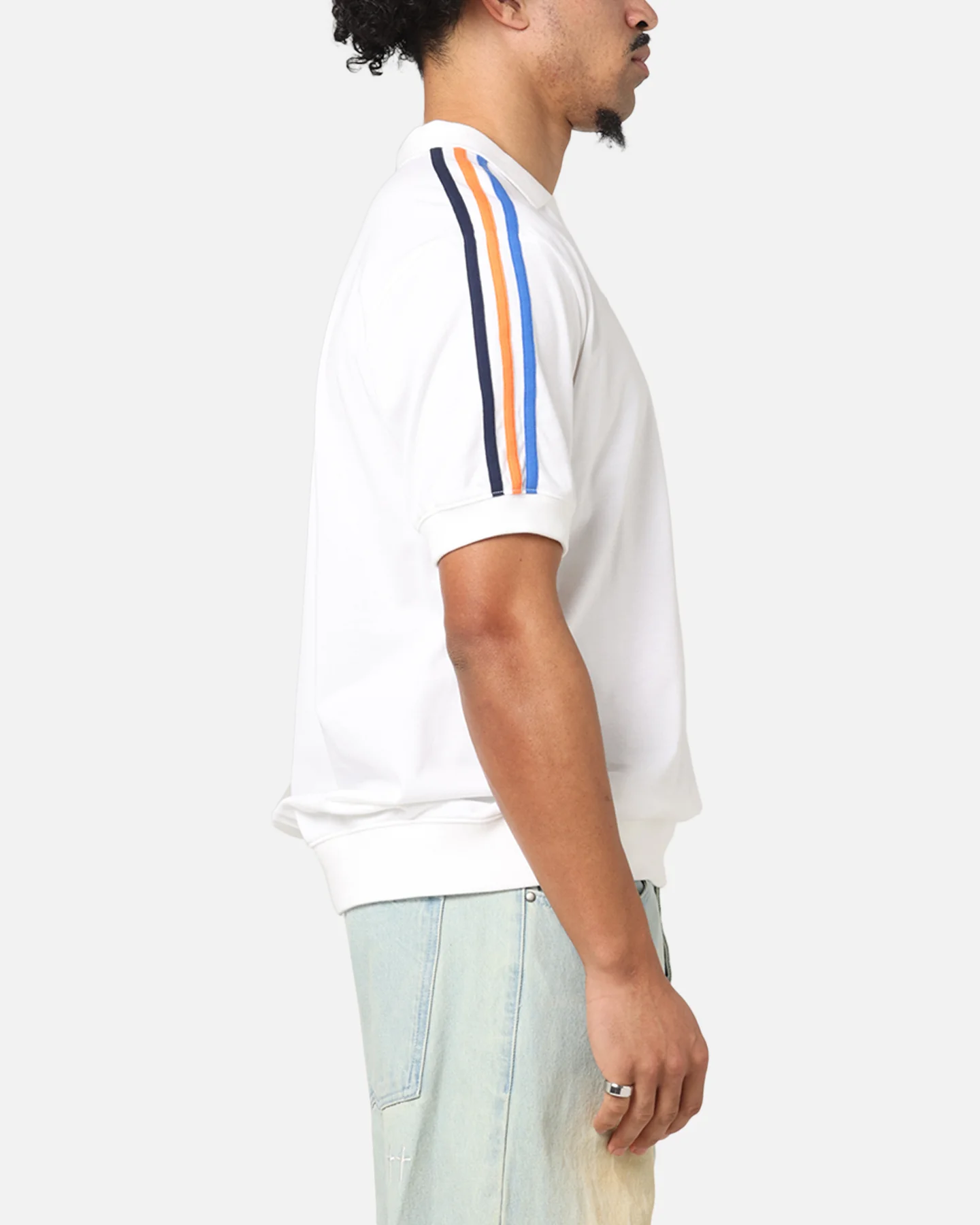 Adidas Polo T-Shirt White - Image 4