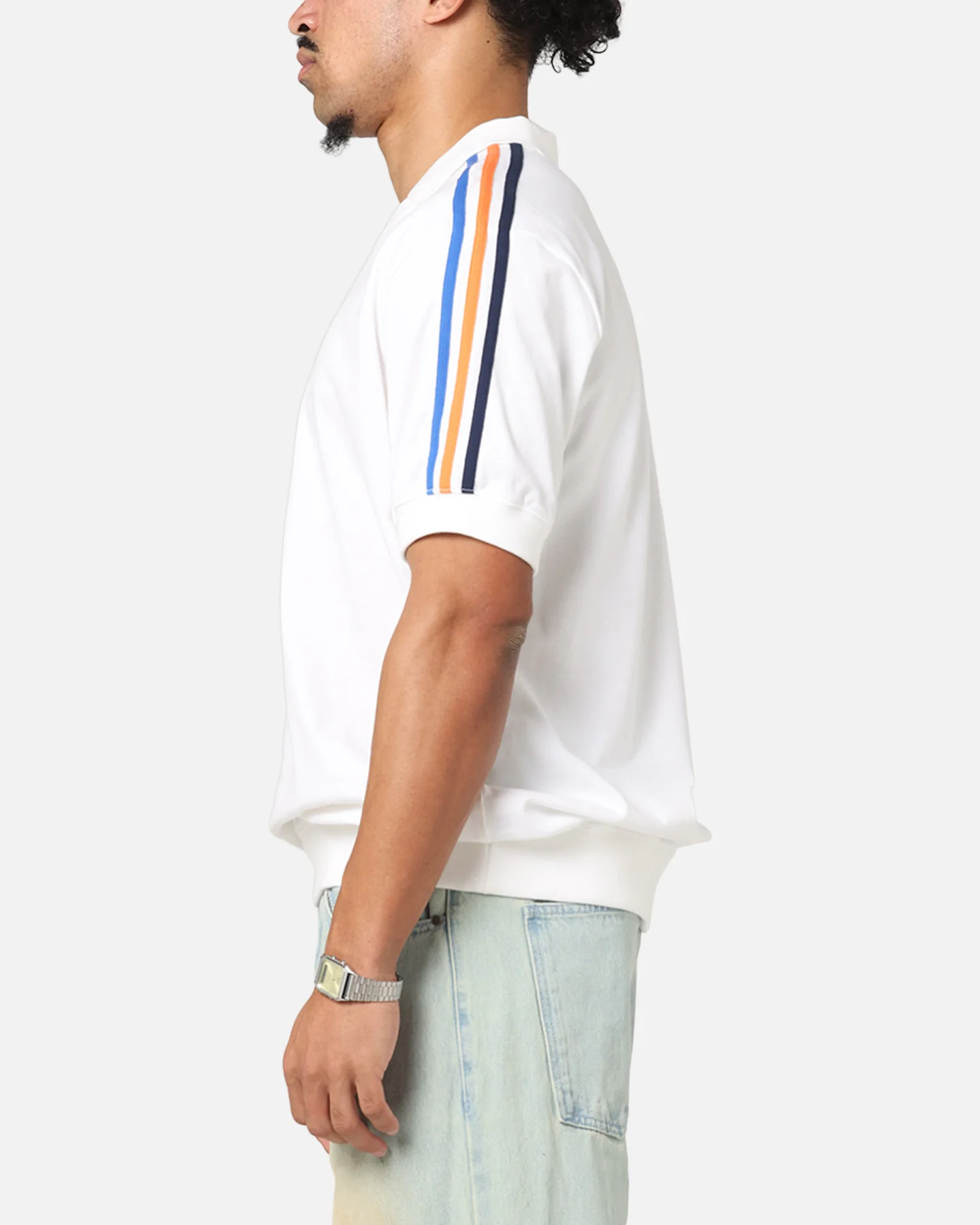 Adidas Polo T-Shirt White - Image 5
