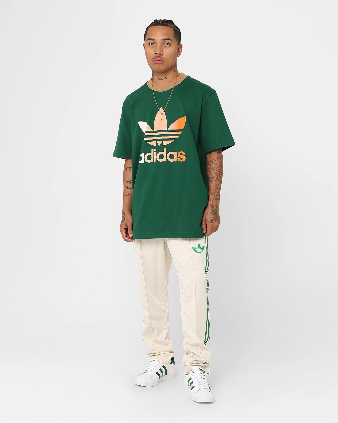 Adidas Adicolour Polyester Track Pants Wonder White - Image 3