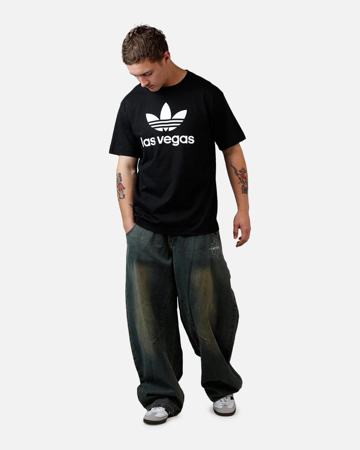 Adidas Vegas T-Shirt Black - Image 3