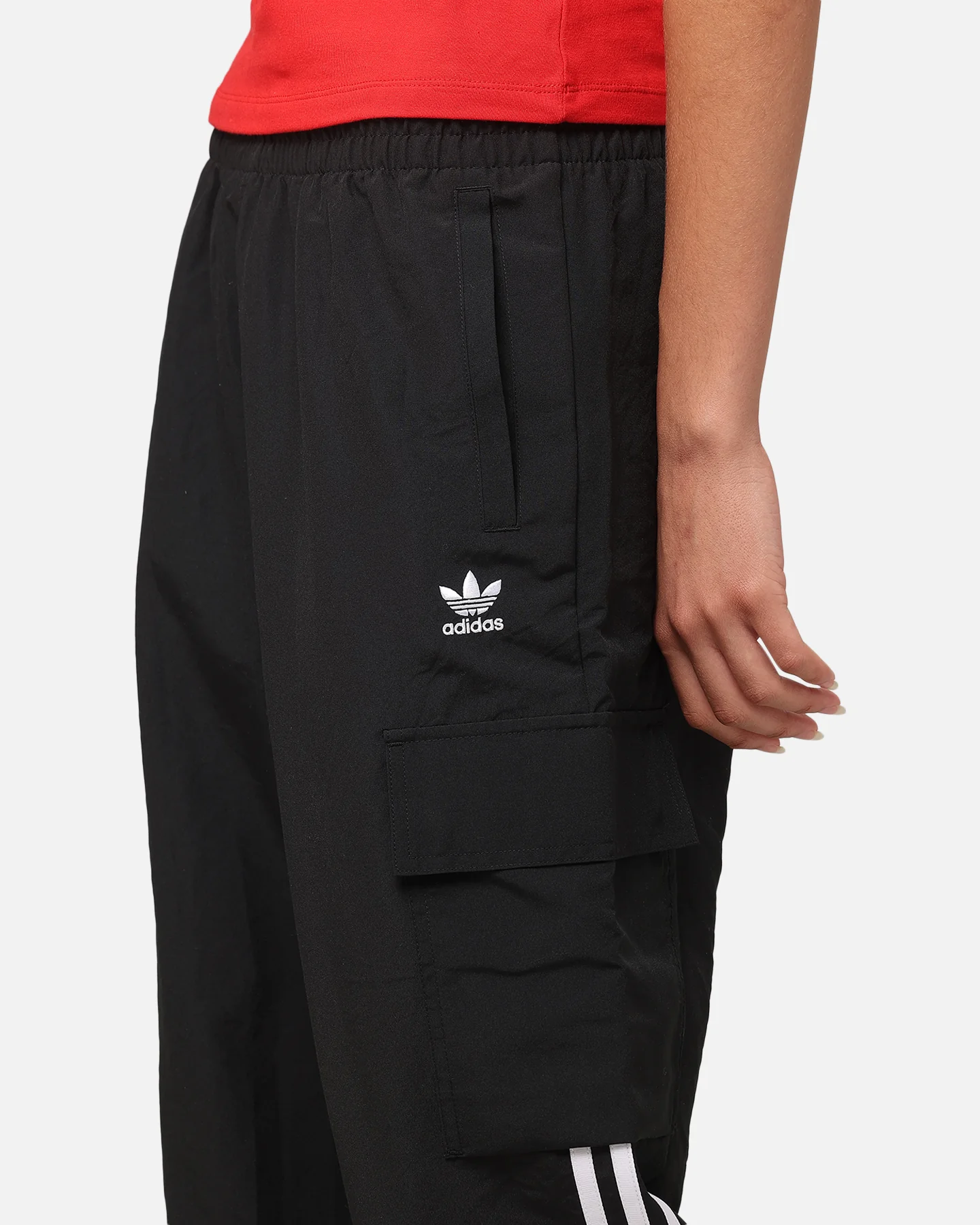 Adidas Women's 3-Stripe Cargo Pants Black - Image 3
