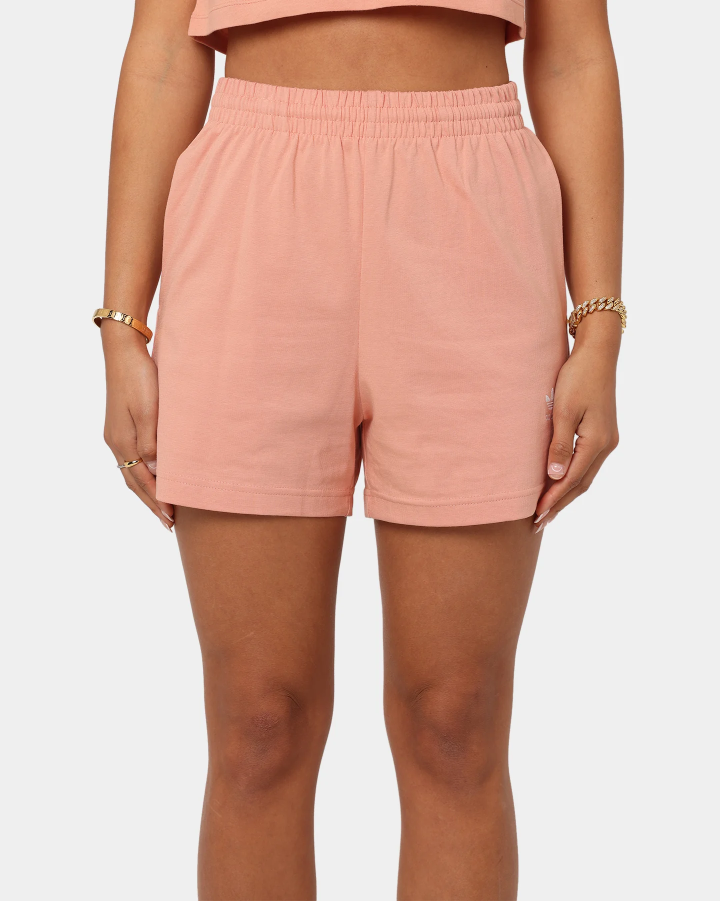 Adidas Women's Adicolour Essentials Shorts Blush - Image 3