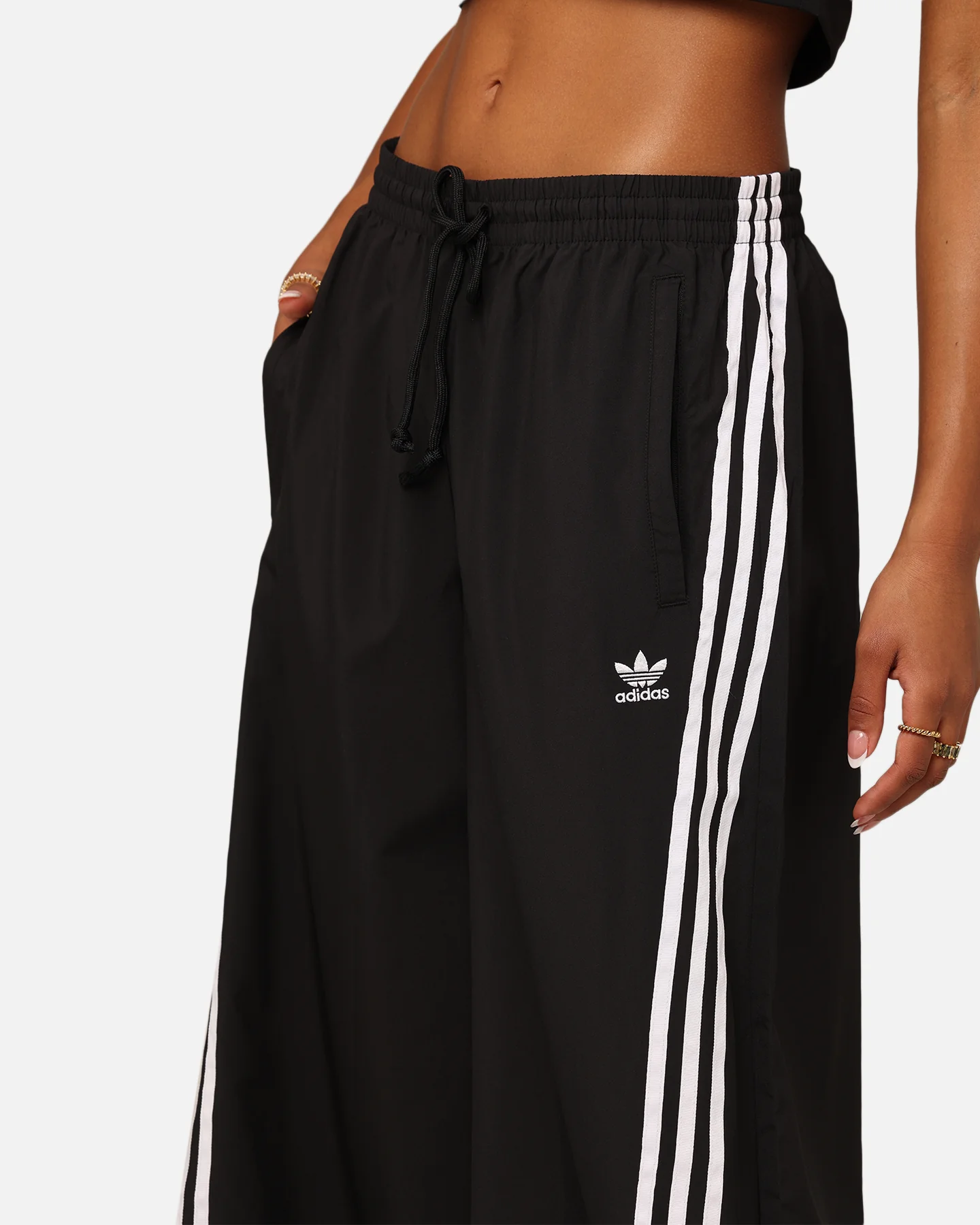 Adidas Women's Adilenium Oversized Track Pants Black - Image 4