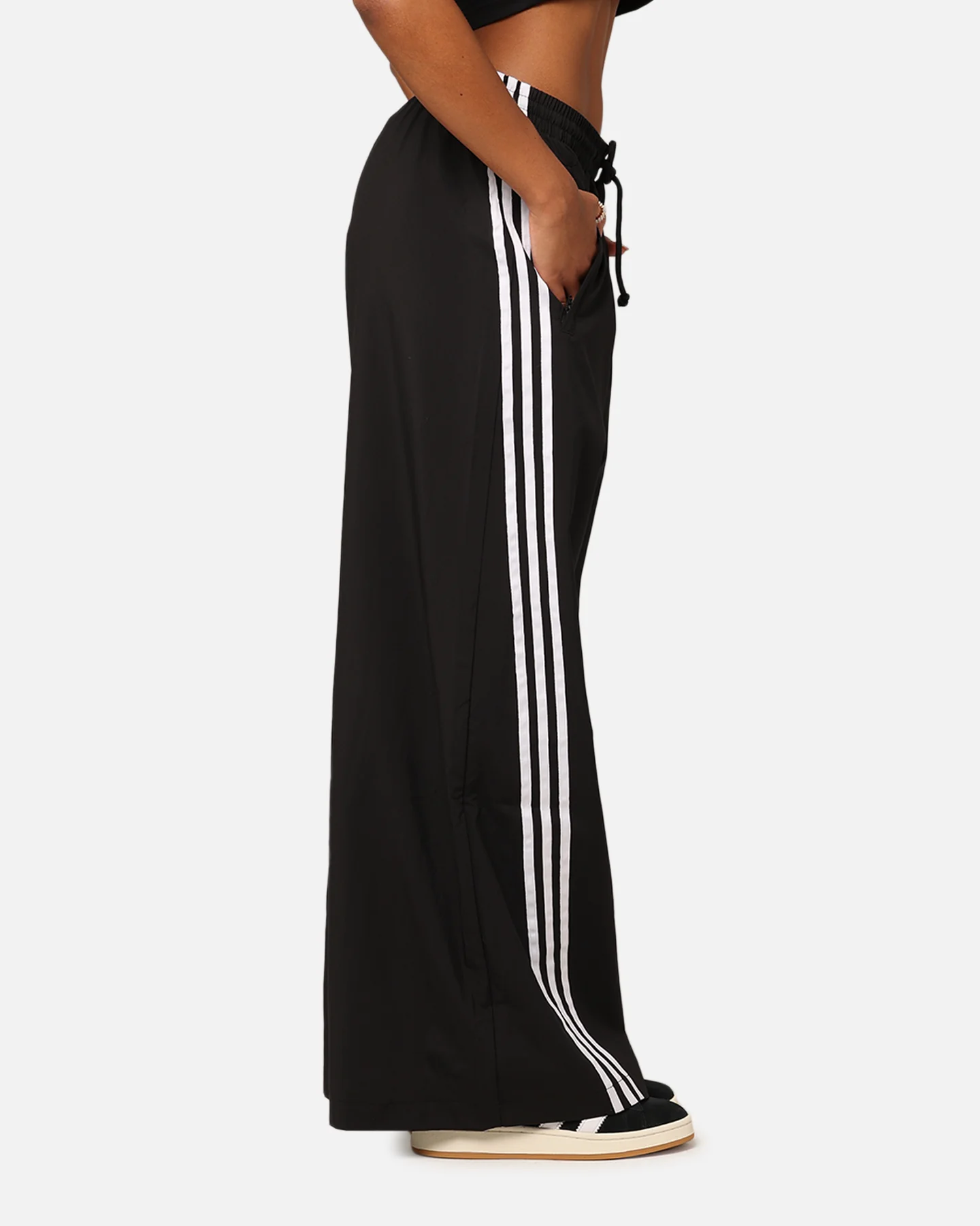 Adidas Women's Adilenium Oversized Track Pants Black - Image 5