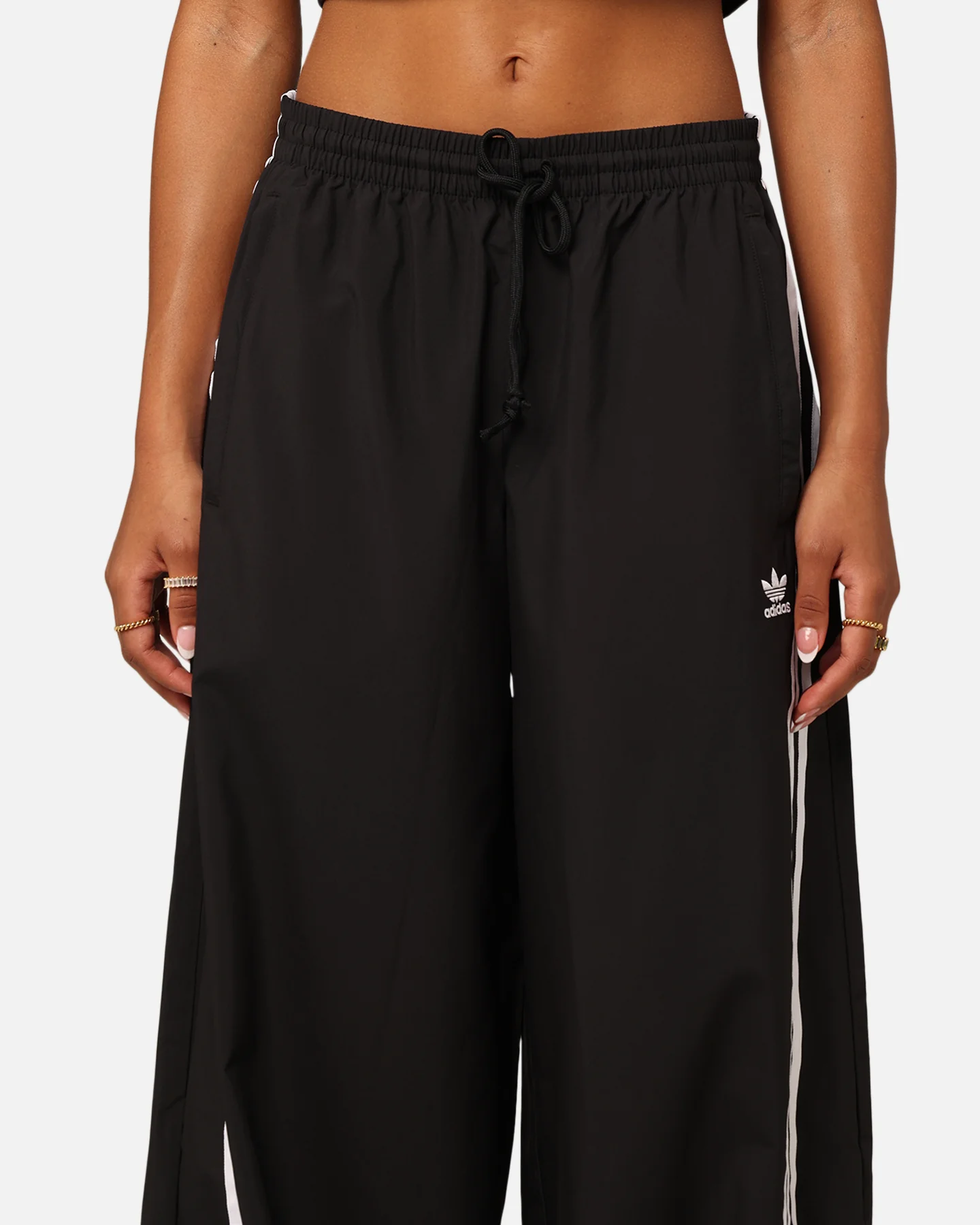 Adidas Women's Adilenium Oversized Track Pants Black - Image 7