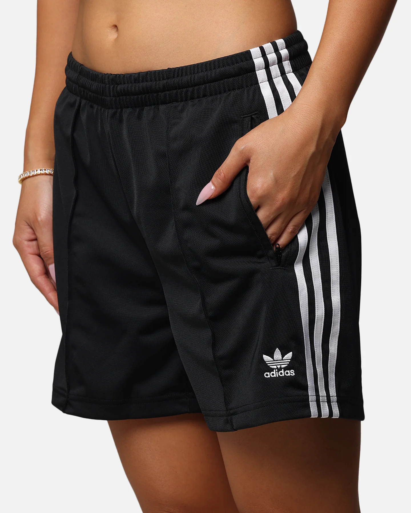 Adidas Women's Firebird Shorts Black - Image 3