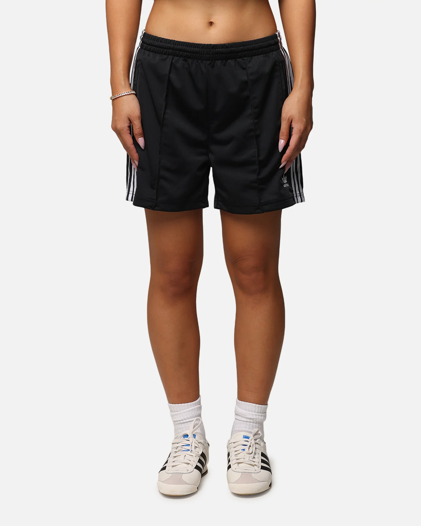 Adidas Women's Firebird Shorts Black - Image 5