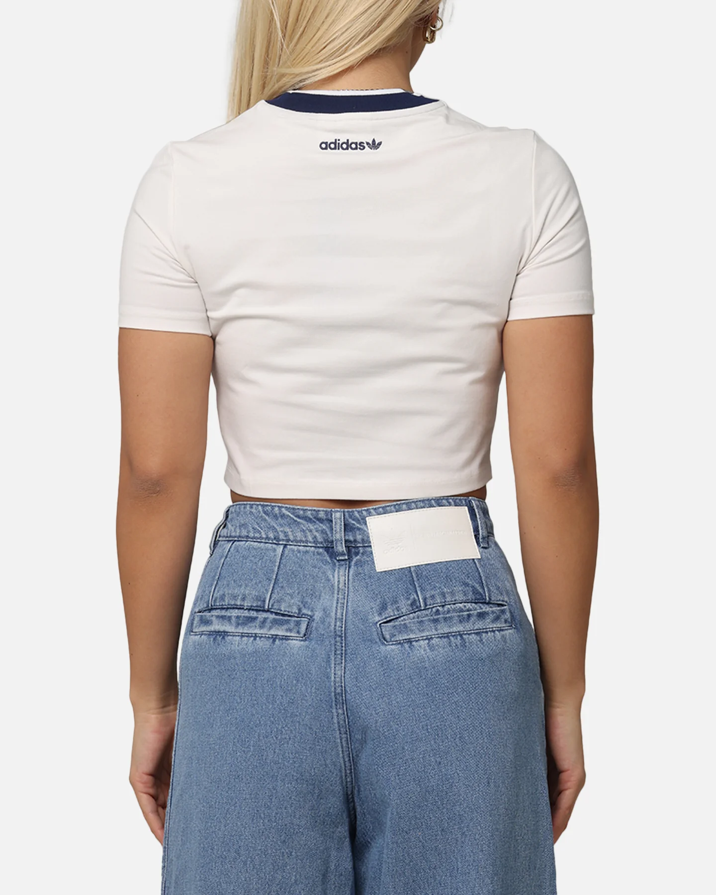 Adidas Women's Graphic Baby T-Shirt Cloud White - Image 3