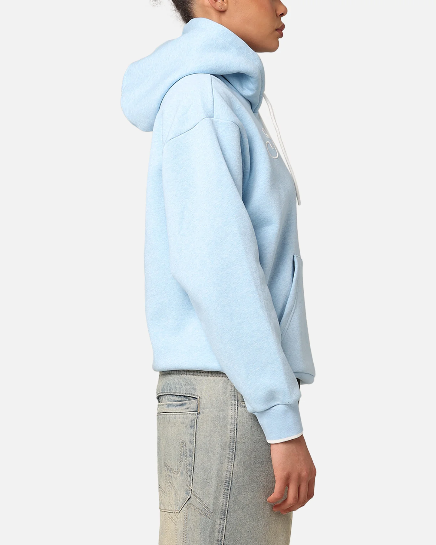 Adidas Women's Graphic Hoodie Clear Sky Mel - Image 4