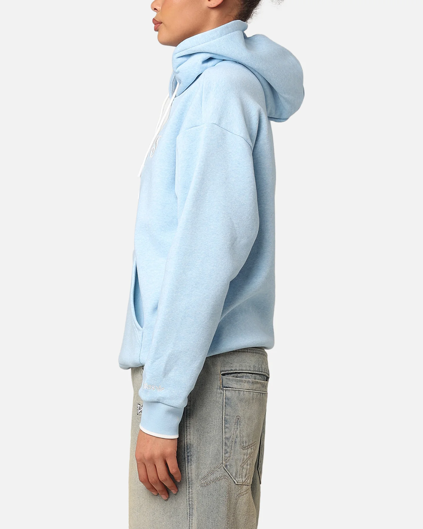 Adidas Women's Graphic Hoodie Clear Sky Mel - Image 5