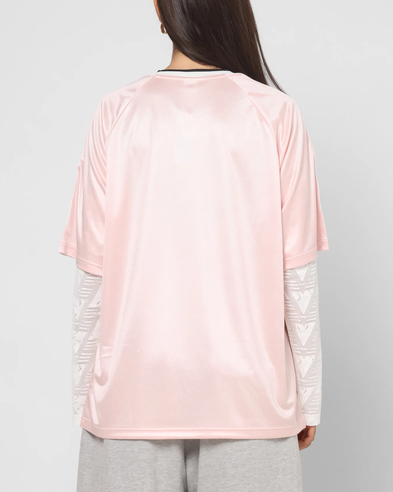 Adidas Women's Lace Long Sleeve Jersey Pink - Image 3