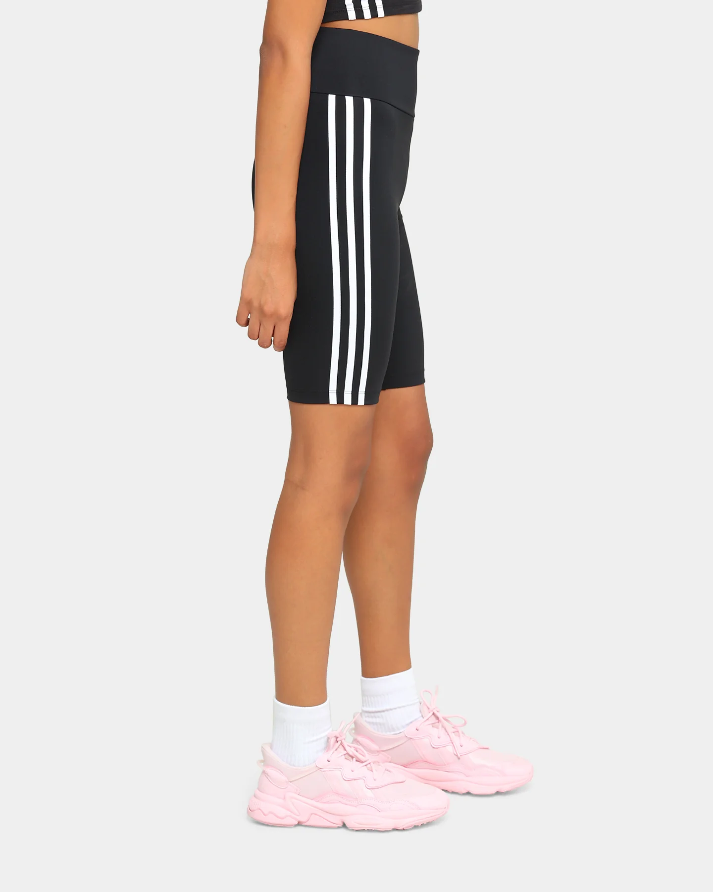 Adidas Women's Primeblue High-Waist Bike Shorts Black - Image 5