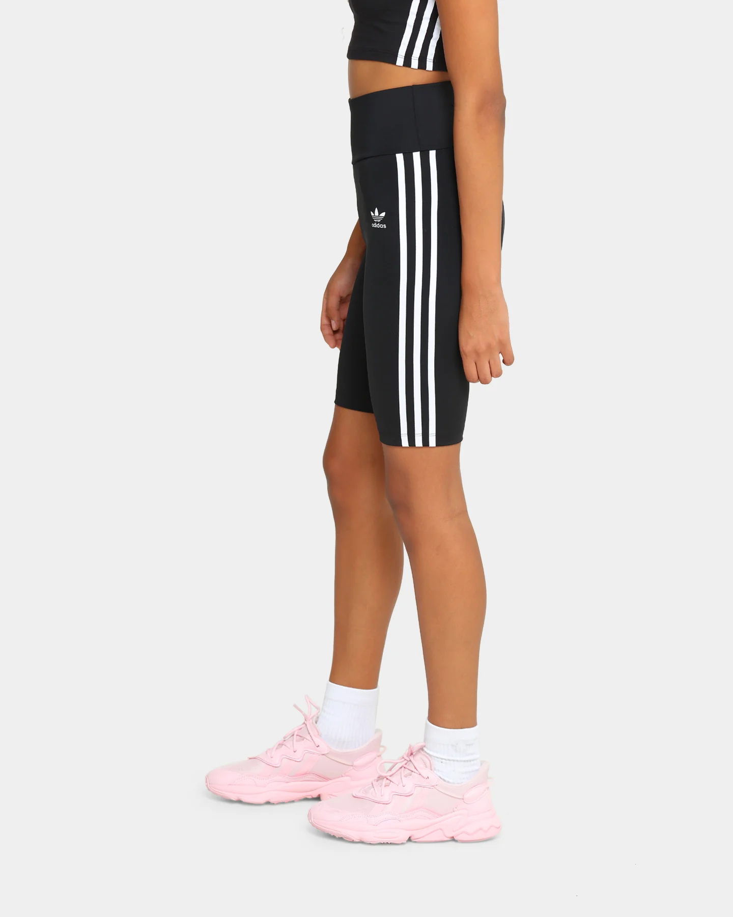 Adidas Women's Primeblue High-Waist Bike Shorts Black - Image 6