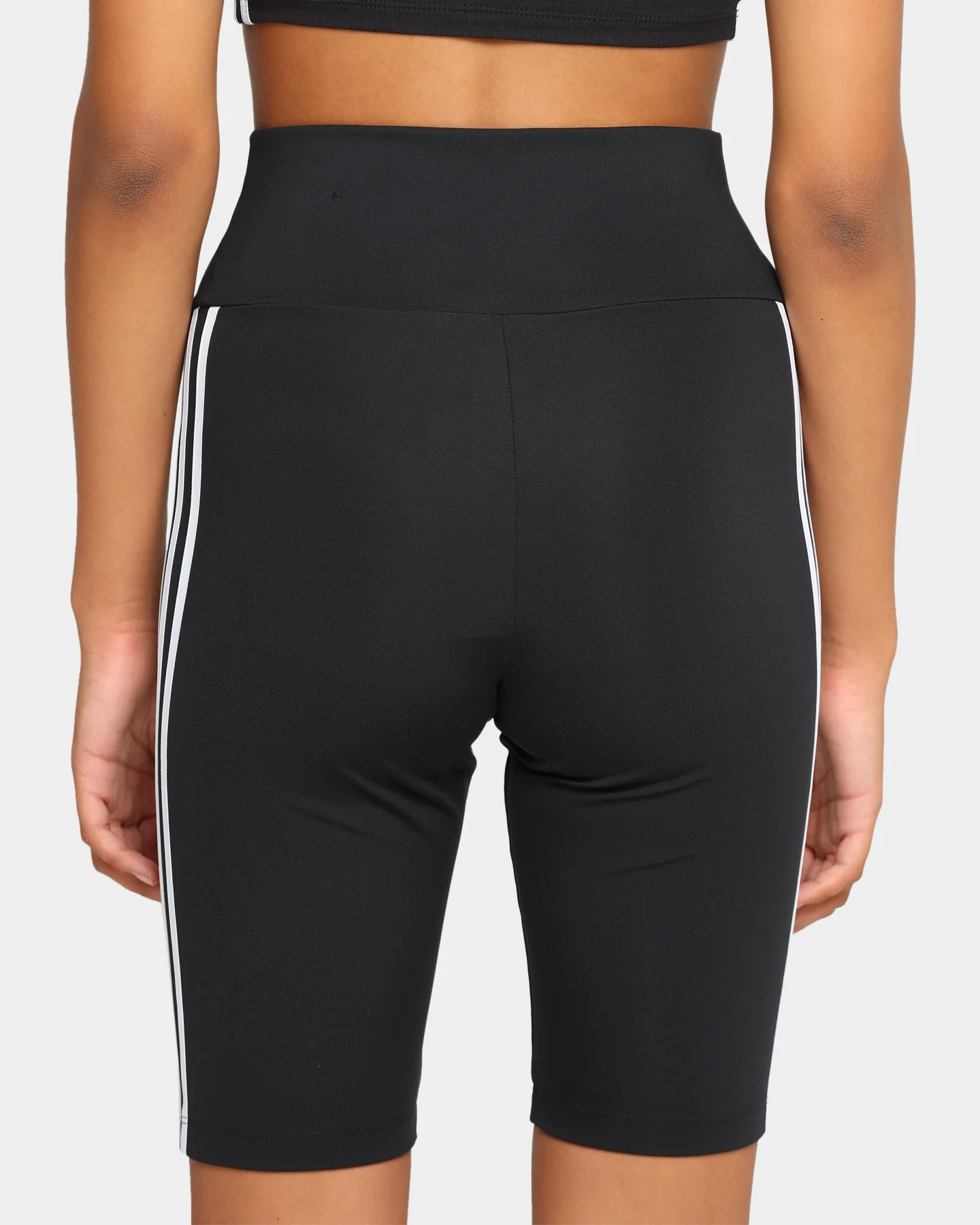 Adidas Women's Primeblue High-Waist Bike Shorts Black - Image 8