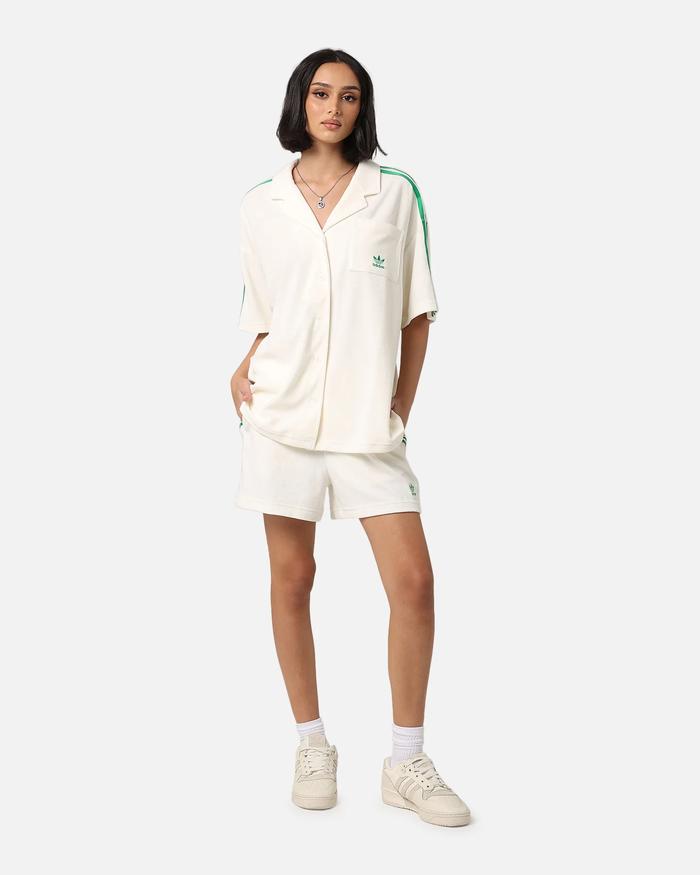 Adidas Women's Resort Shirt Off White - Image 2
